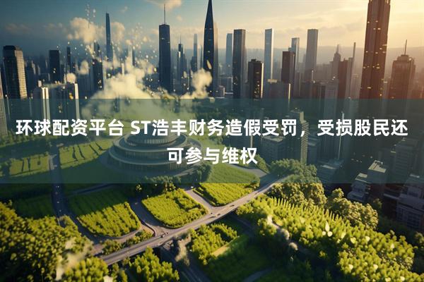 环球配资平台 ST浩丰财务造假受罚，受损股民还可参与维权